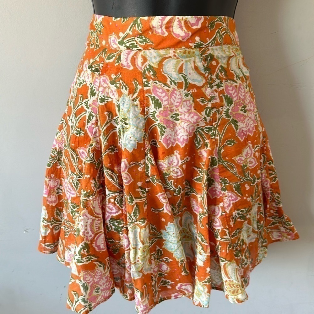 Free People End Of The Island Godet Skirt size 8 - Picture 2 of 16